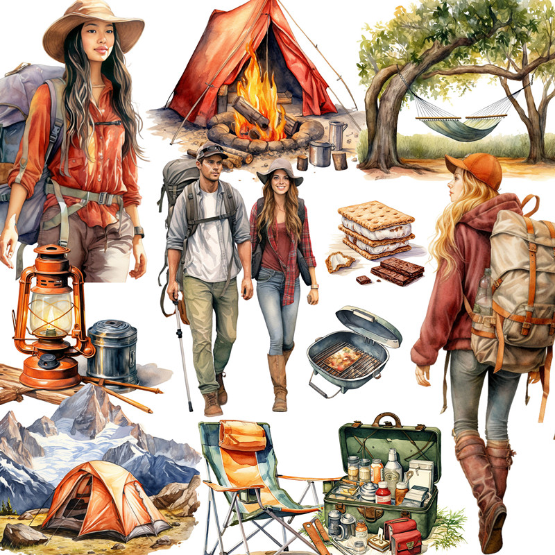 Garden Journal Planner - 20Pcs/Pack Outdoor Camping Sticker DIY Craft