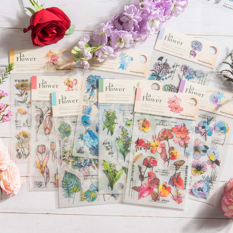 Garden Journal Planner - 30pcs Kawaii Stationery Stickers flower garden