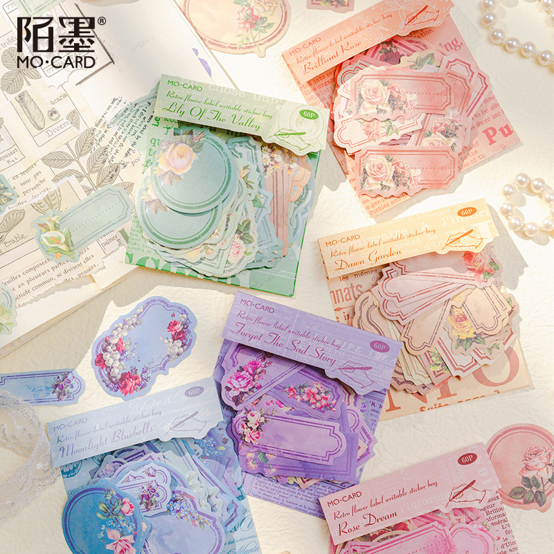 Garden Journal Planner - 60pcs Kawaii Stationery Stickers garden label