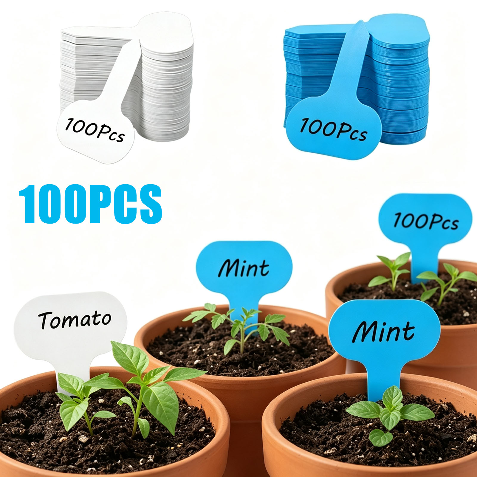Garden Journal Planner - 100PCS lant Labels Garden Marker Vegetable
