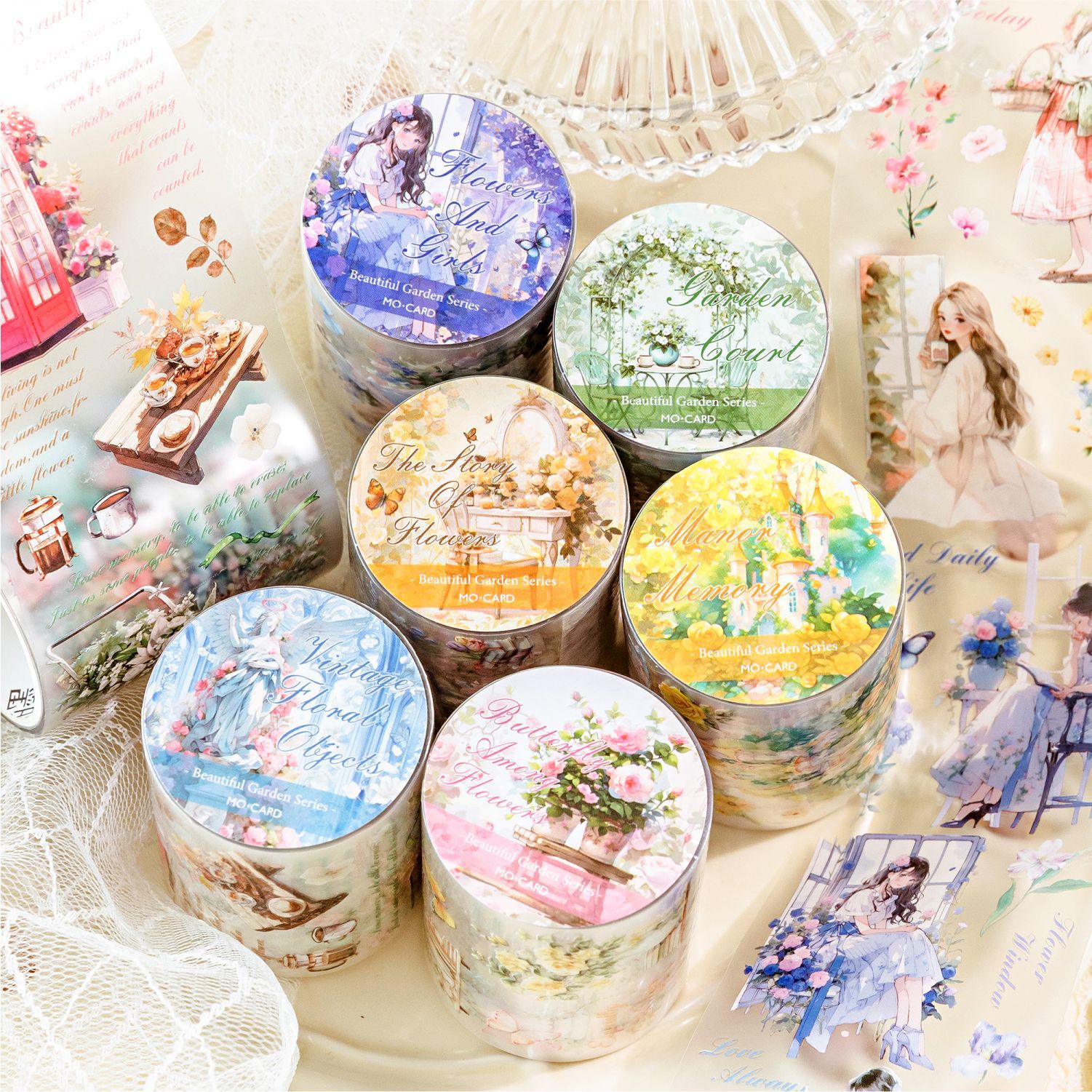 1 Roll Beautiful Garden Series - Garden Journal Planner ulasan dan harga