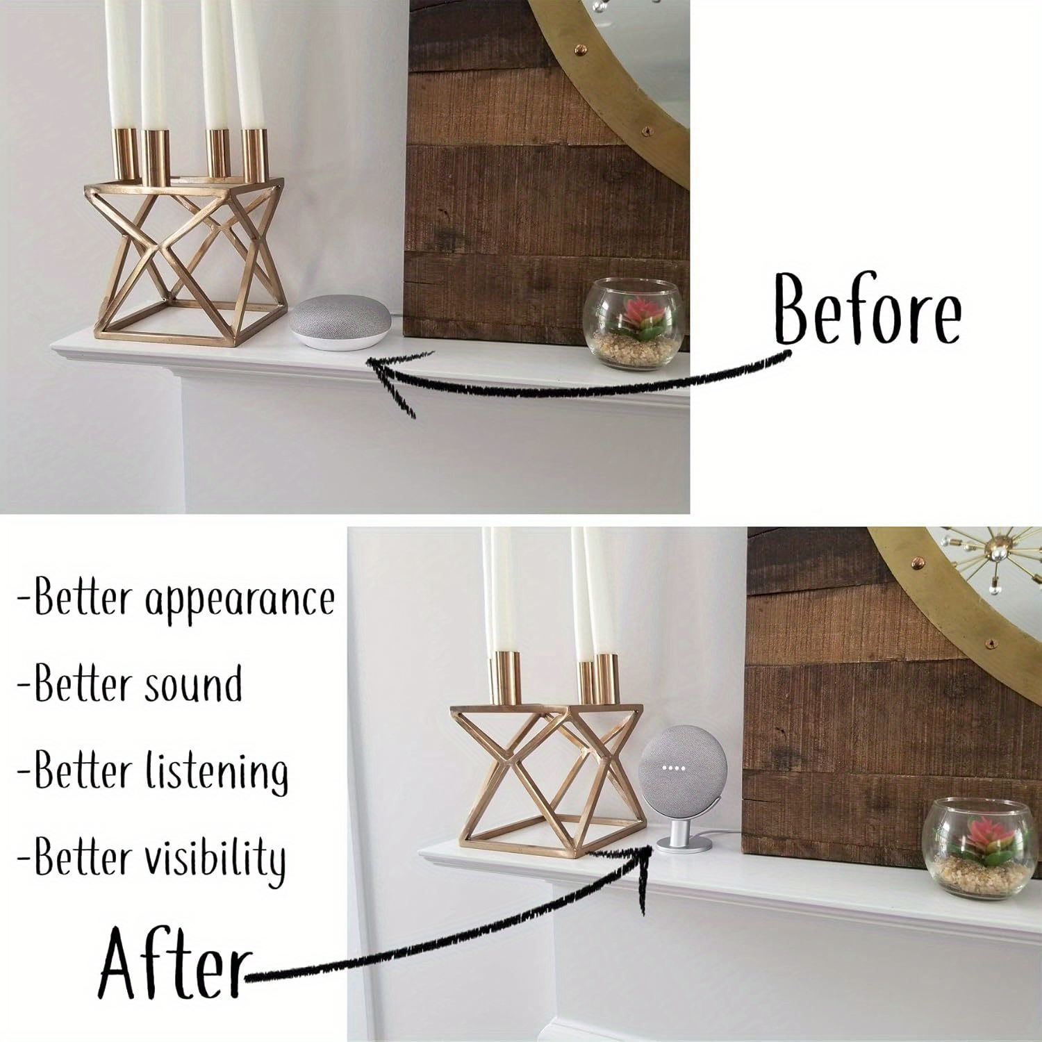 Mini Smart Speaker Display Sta - Google Speaker Nest Audio ulasan dan harga
