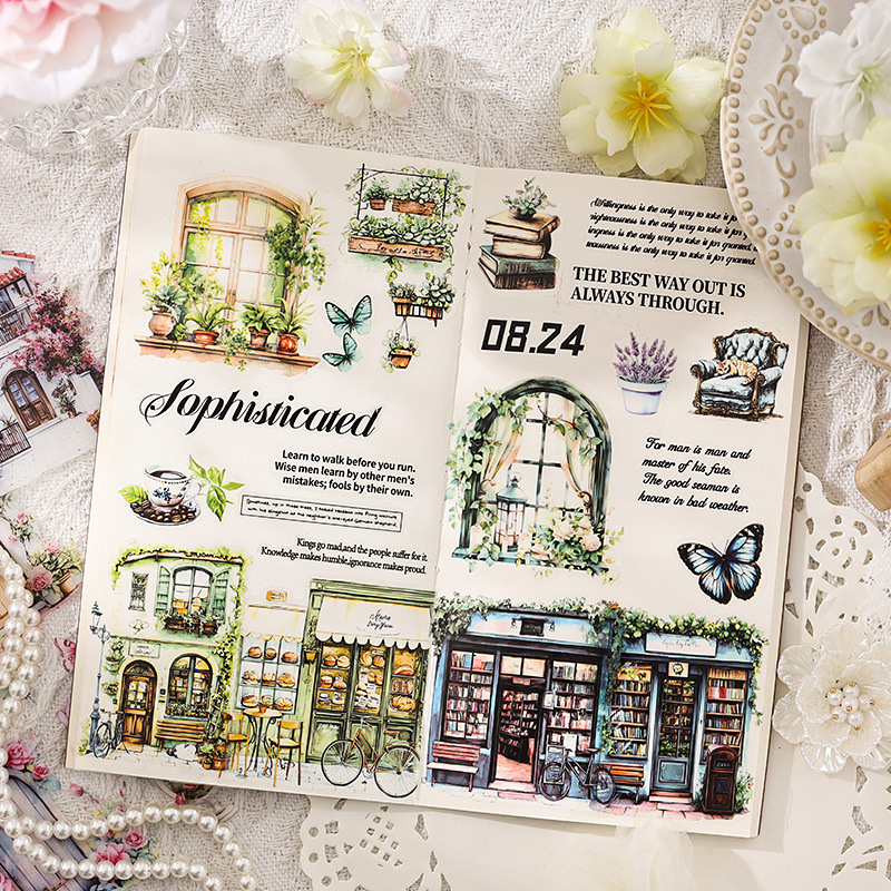 20 Sheets Flower garden Sticke - Garden Journal Planner ulasan dan harga