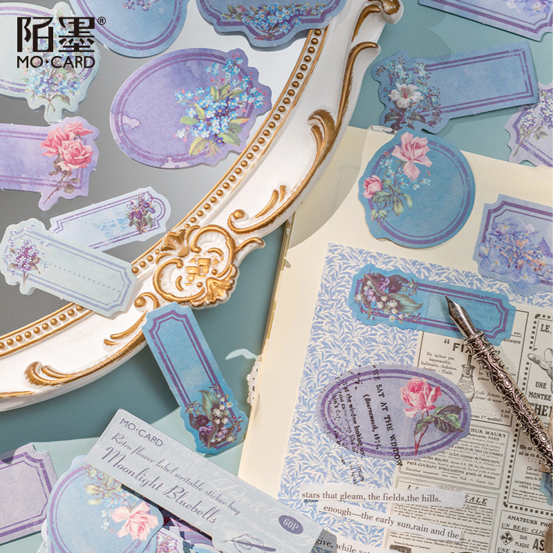 60pcs Kawaii Stationery Sticke - Garden Journal Planner ulasan dan harga